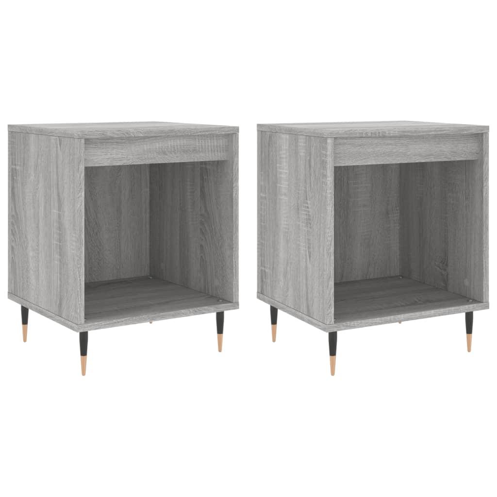 Tables de chevet 2 pcs sonoma gris 40x35x50 cm bois ingénierie - XIOS