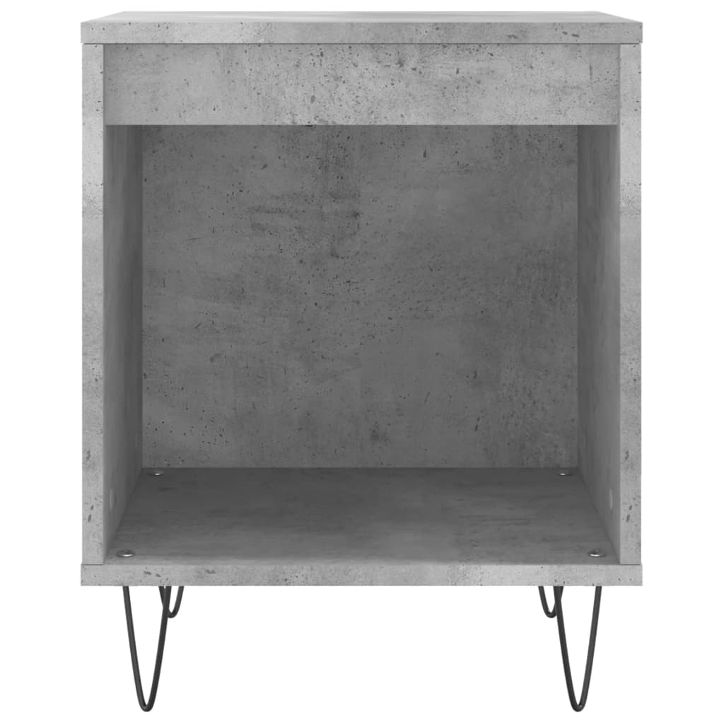 Table de chevet gris béton 40x35x50 cm bois d’ingénierie - XIOS
