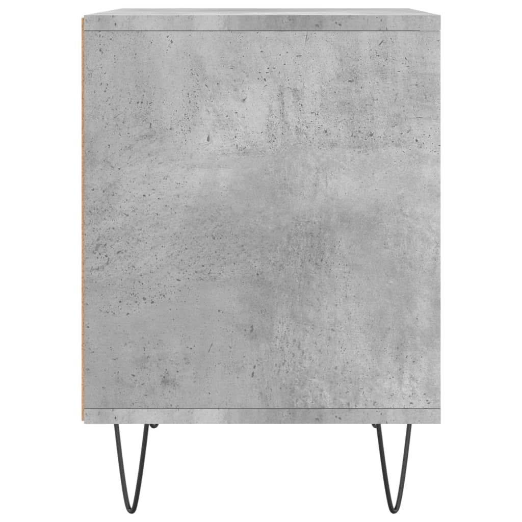 Table de chevet gris béton 40x35x50 cm bois d’ingénierie - XIOS