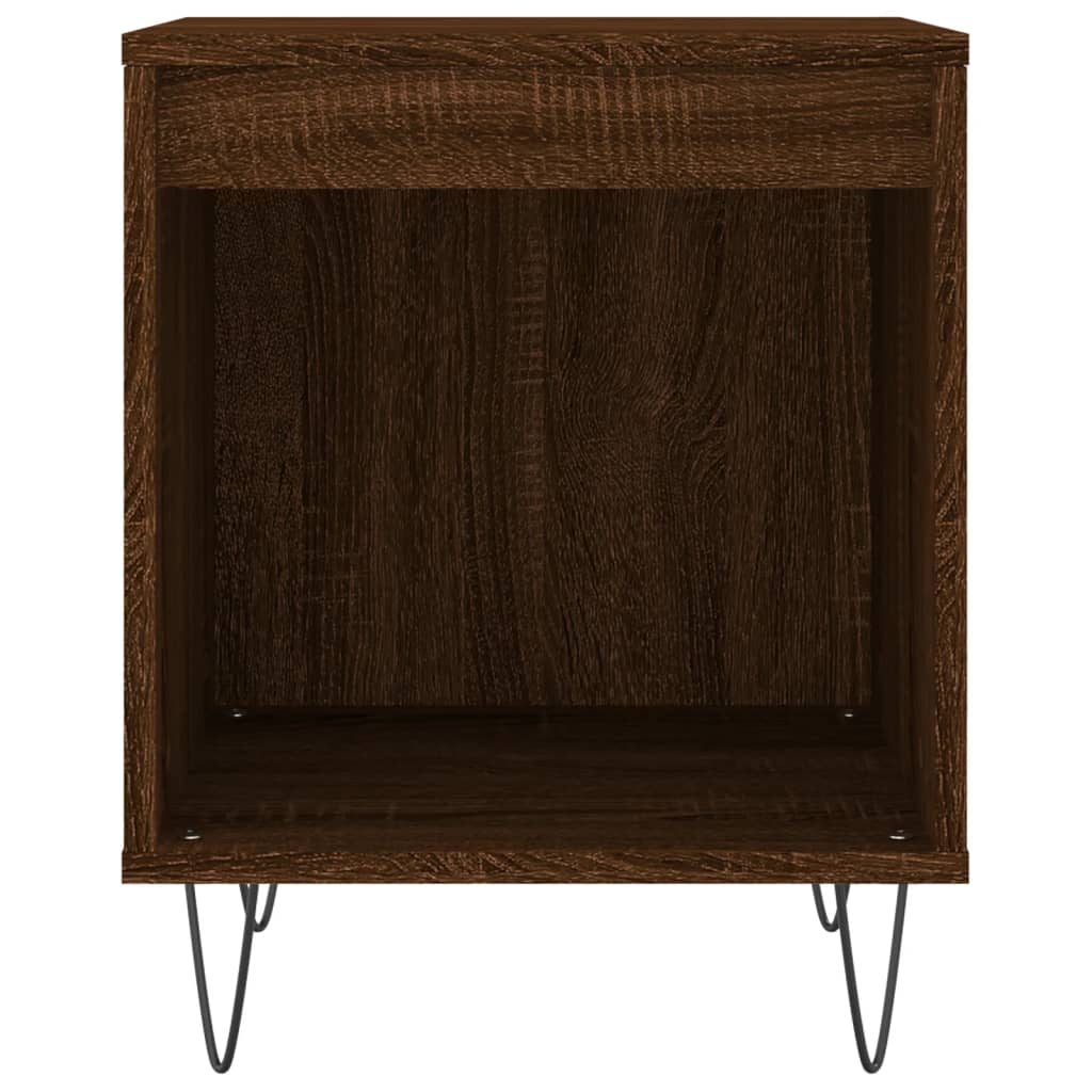 Table de chevet chêne marron 40x35x50 cm bois d’ingénierie - XIOS