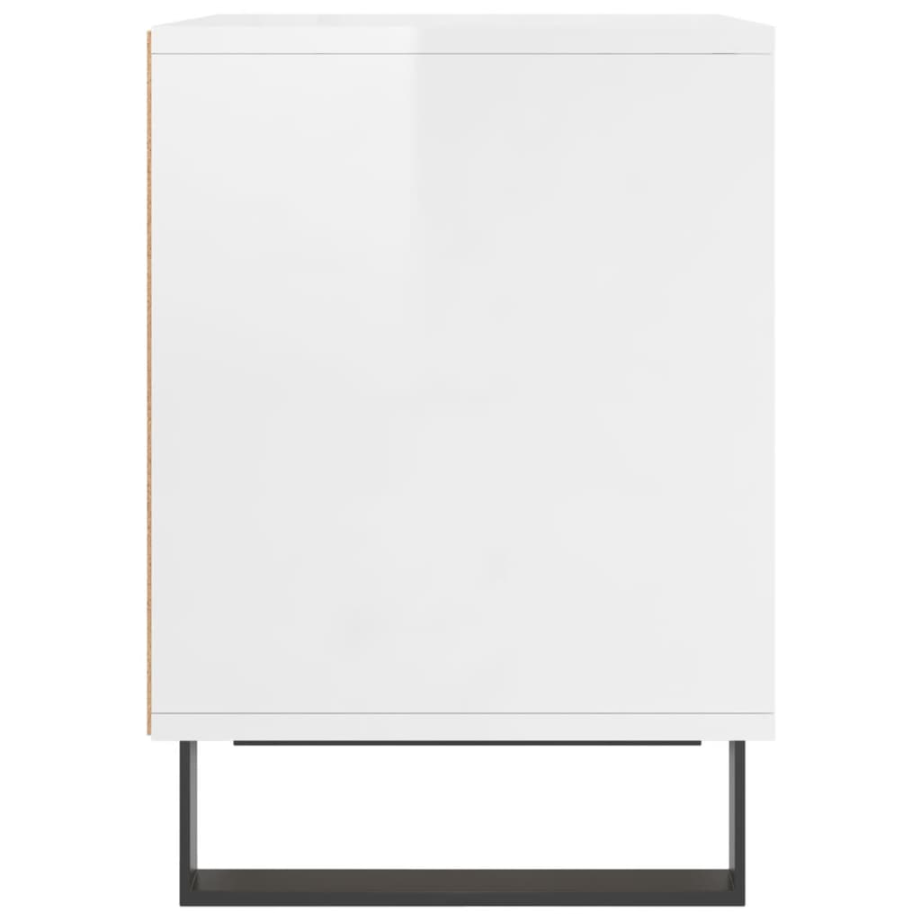 Tables de chevet 2 pcs blanc brillant 40x35x50 cm - XIOS