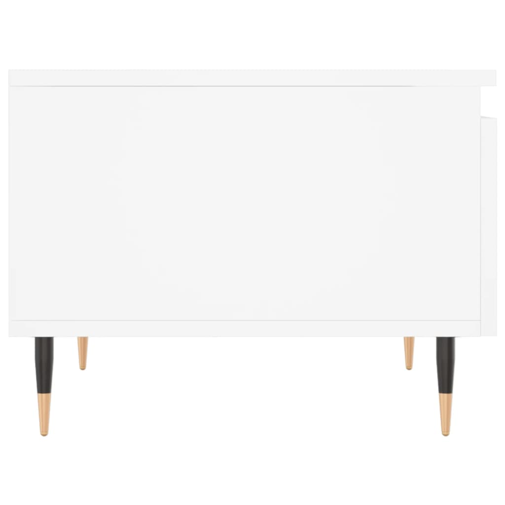 Table basse blanc 50x46x35 cm bois d'ingénierie - XIOS