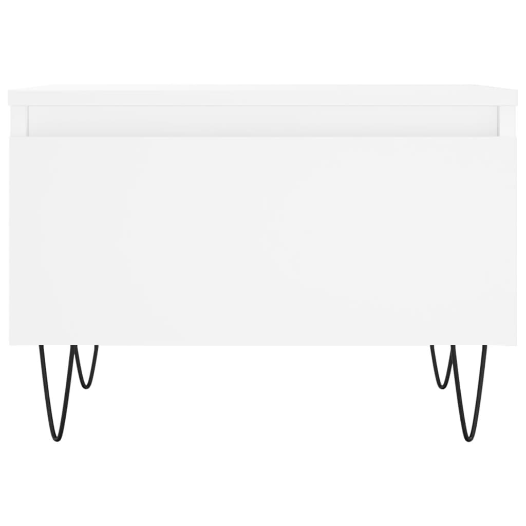 Tables basses 2 pcs blanc 50x46x35 cm bois d'ingénierie - XIOS