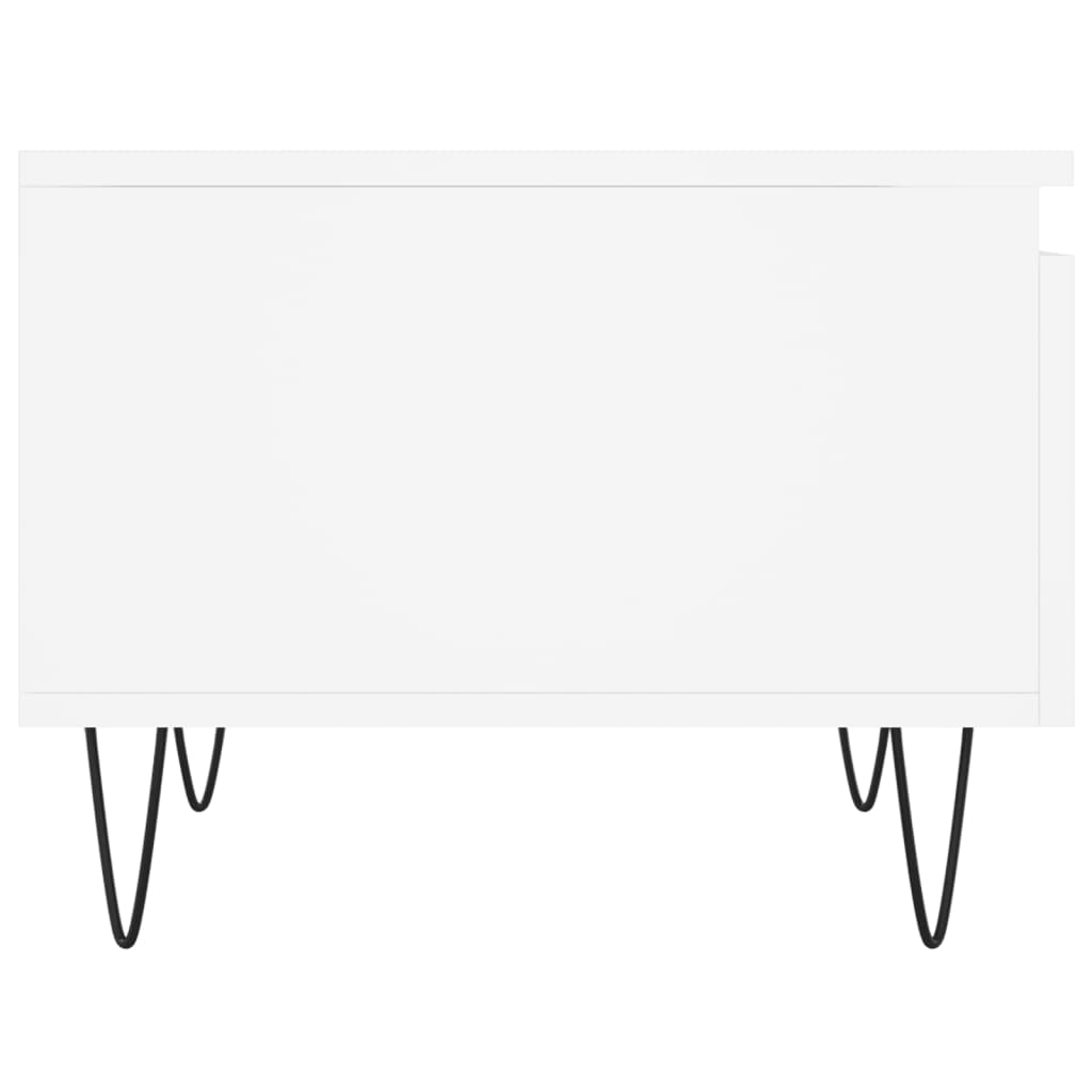 Tables basses 2 pcs blanc 50x46x35 cm bois d'ingénierie - XIOS