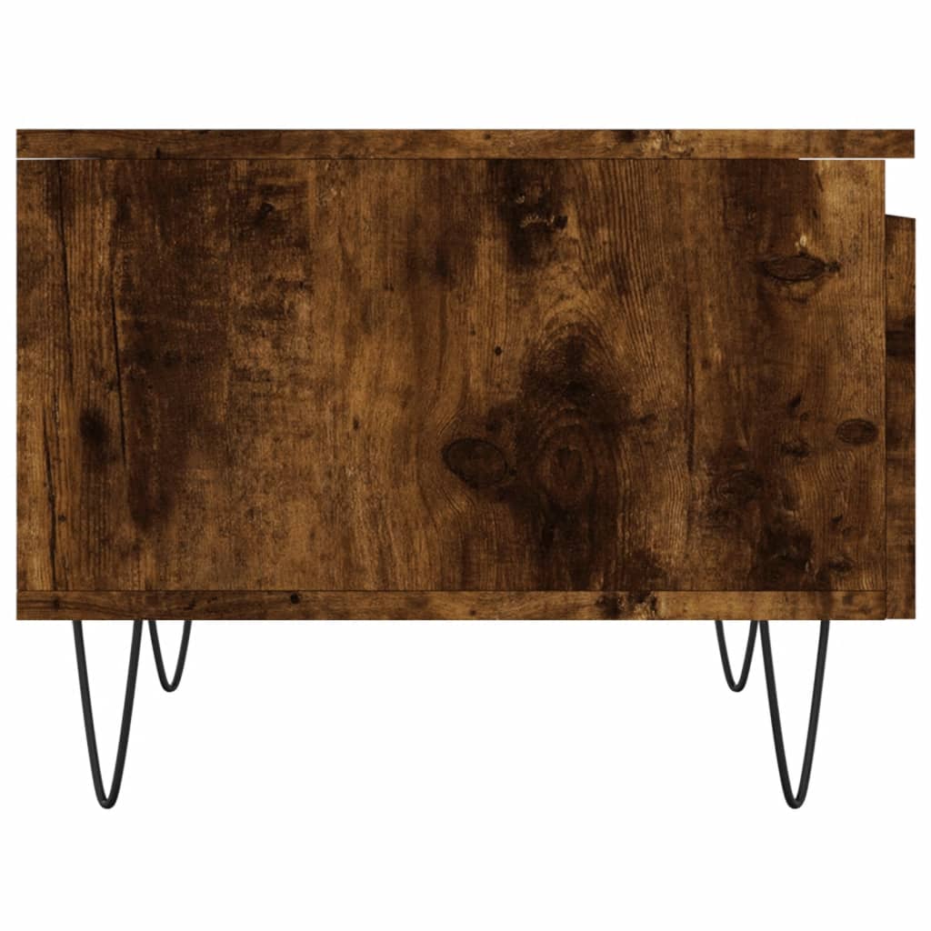 Tables basses 2 pcs chêne fumé 50x46x35 cm bois d'ingénierie - XIOS