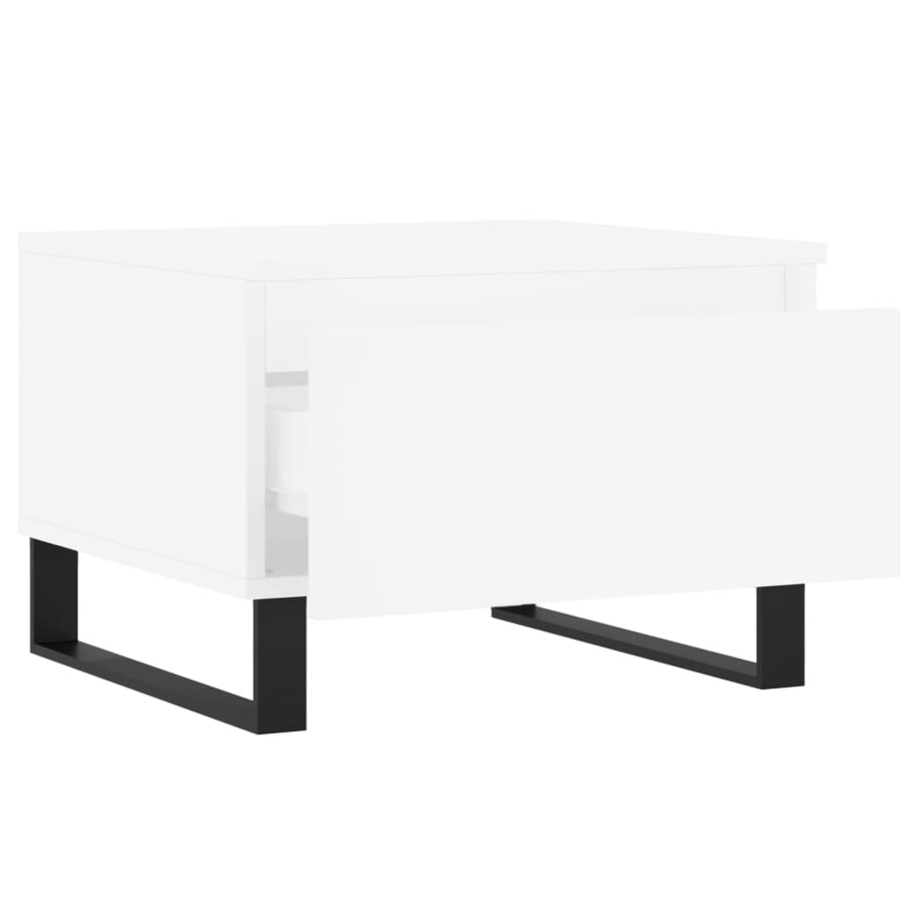 Tables basses 2 pcs blanc 50x46x35 cm bois d'ingénierie - XIOS