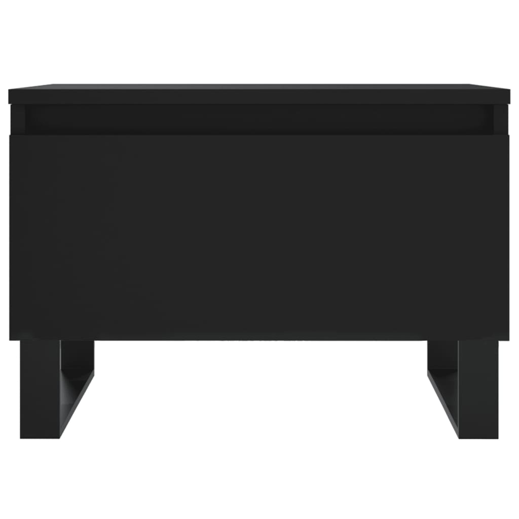 Tables basses 2 pcs noir 50x46x35 cm bois d'ingénierie - XIOS