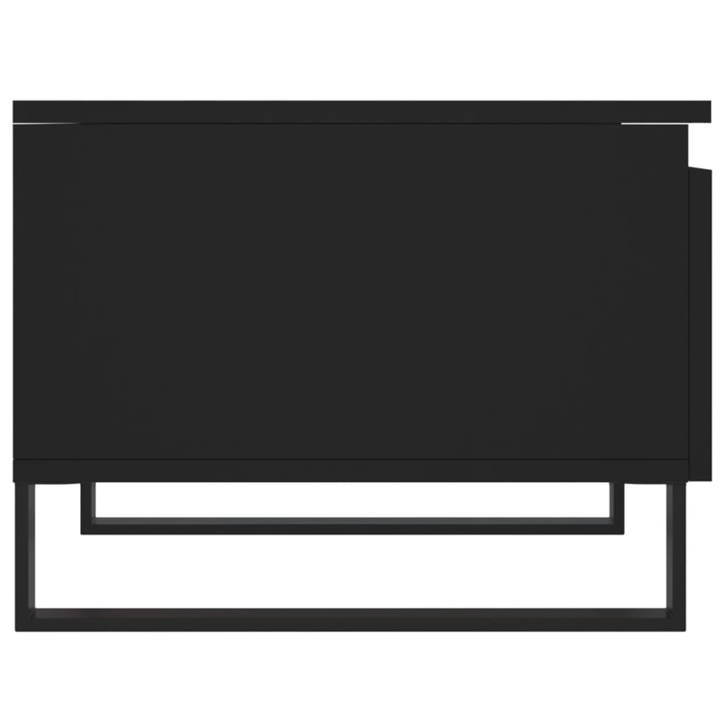 Tables basses 2 pcs noir 50x46x35 cm bois d'ingénierie - XIOS