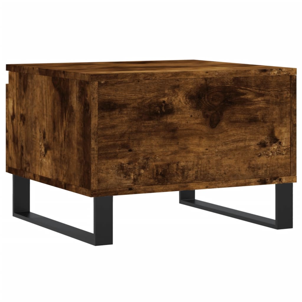 Tables basses 2 pcs chêne fumé 50x46x35 cm bois d'ingénierie - XIOS