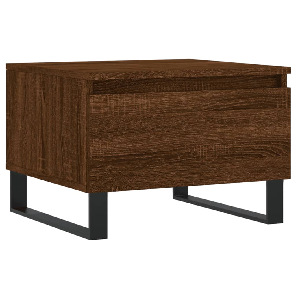 Table basse chêne marron 50x46x35 cm bois d'ingénierie - XIOS