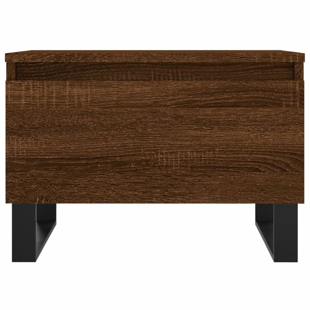 Table basse chêne marron 50x46x35 cm bois d'ingénierie - XIOS