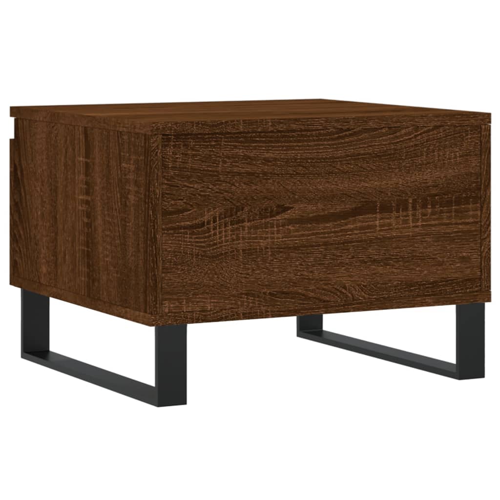 Table basse chêne marron 50x46x35 cm bois d'ingénierie - XIOS
