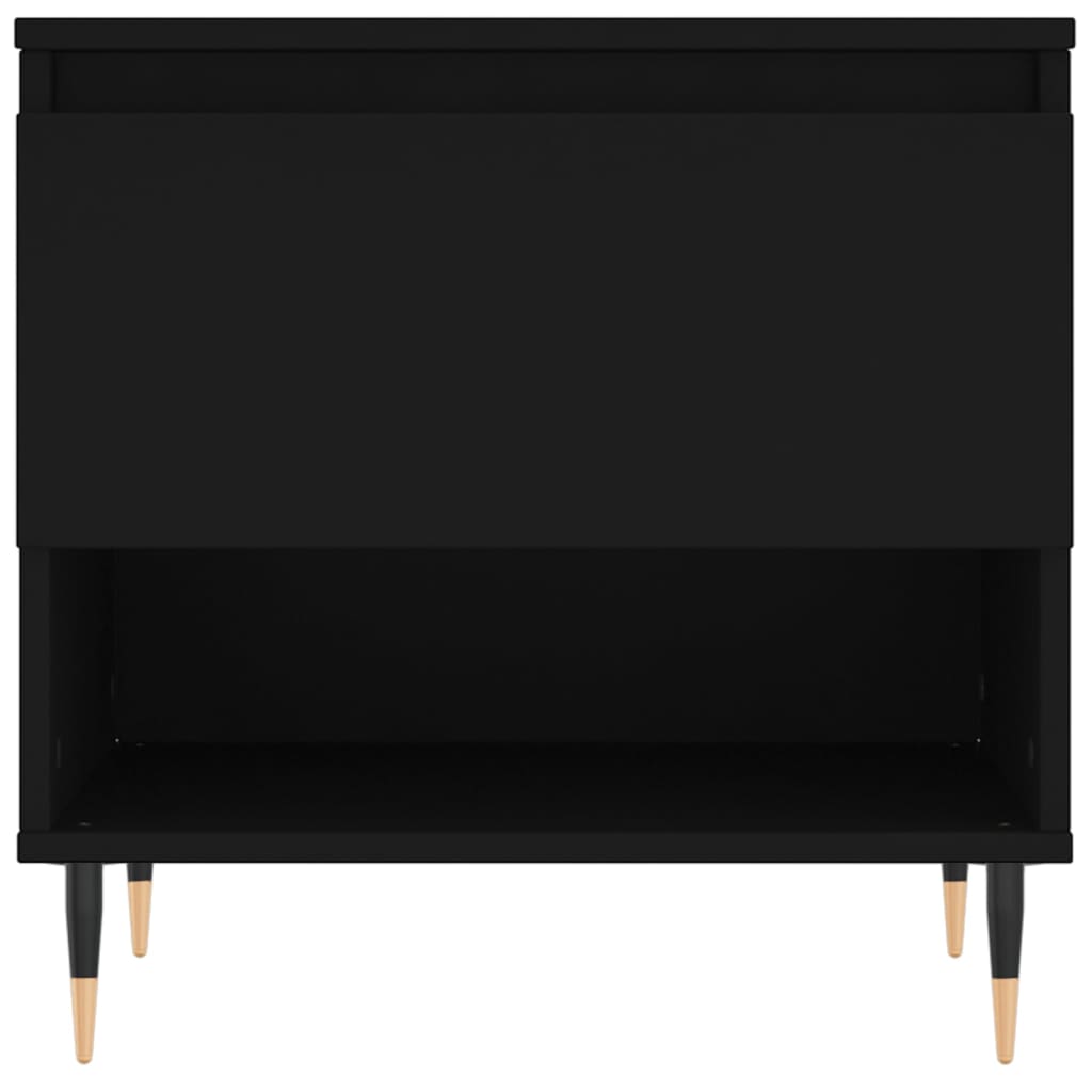 Tables basses 2 pcs noir 50x46x50 cm bois d'ingénierie - XIOS