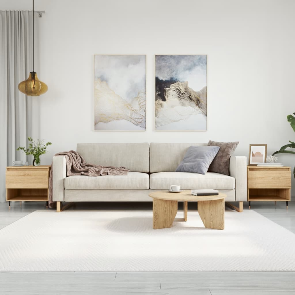 Tables basses 2 pcs chêne sonoma 50x46x50 cm bois d'ingénierie - XIOS