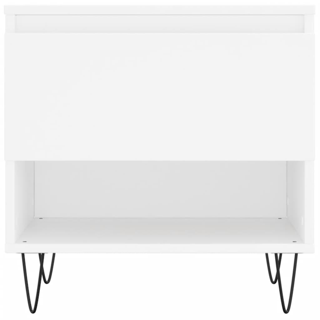 Tables basses 2 pcs blanc 50x46x50 cm bois d'ingénierie - XIOS