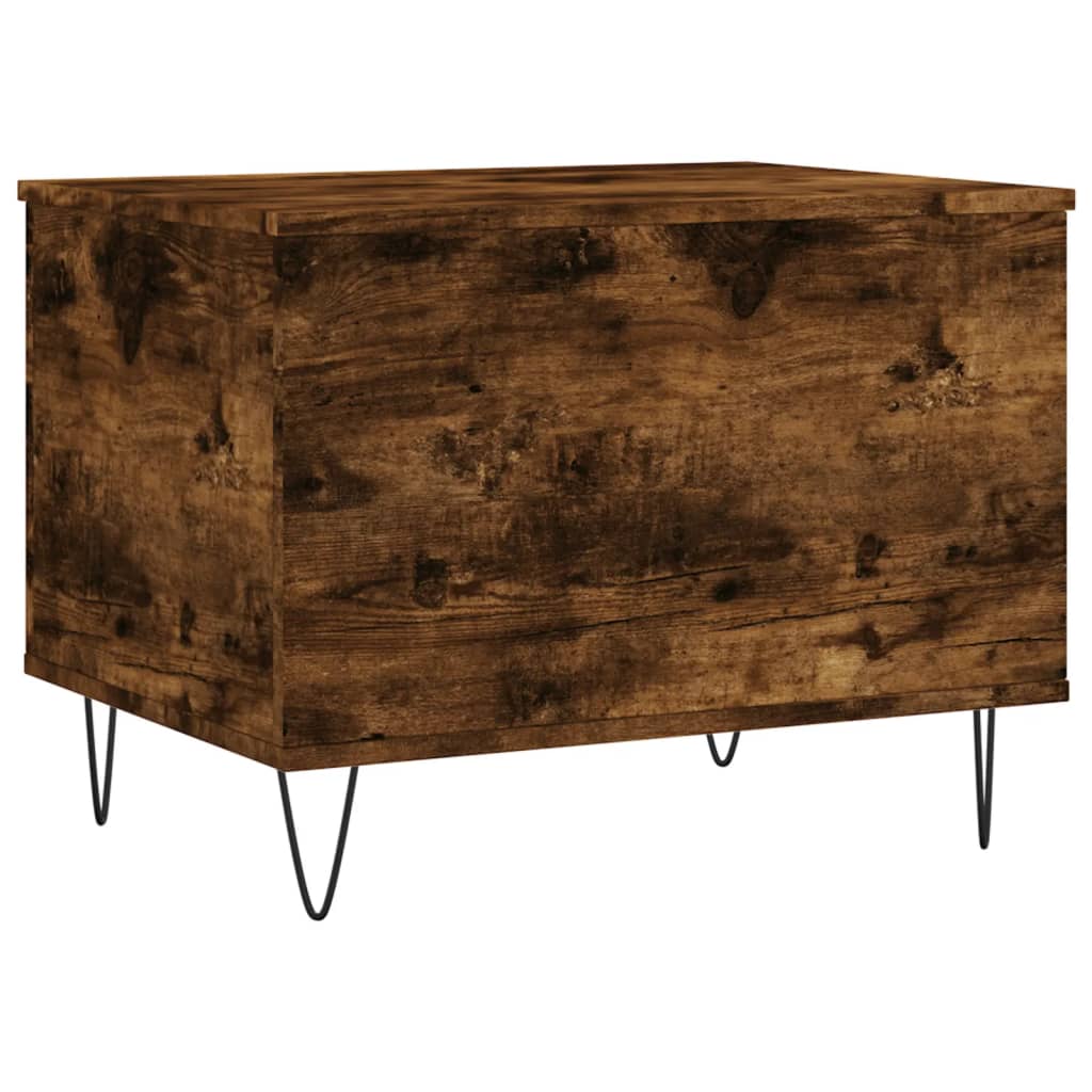 Table basse Chêne fumé 60x44,5x45 cm Bois d'ingénierie - XIOS