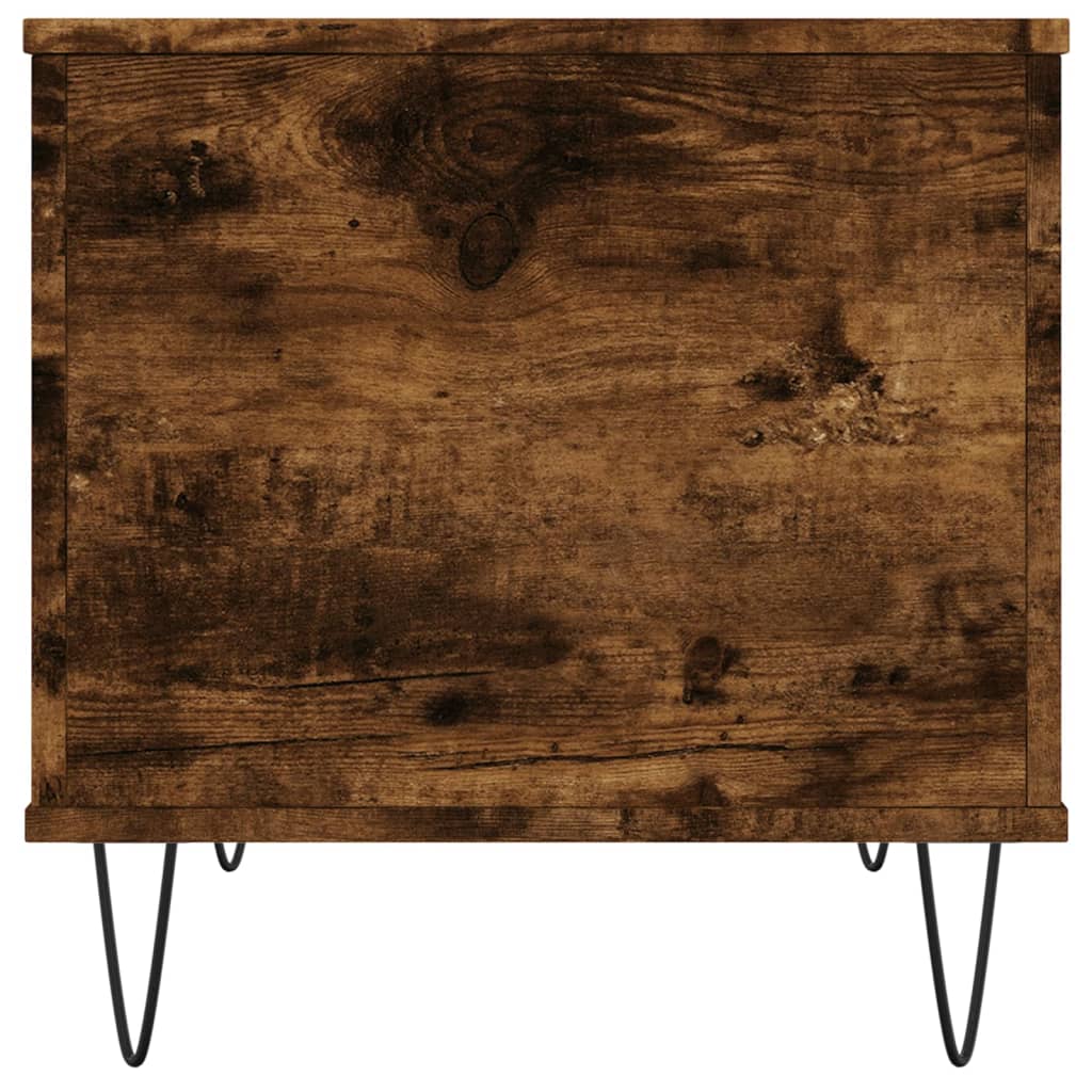 Table basse Chêne fumé 60x44,5x45 cm Bois d'ingénierie - XIOS