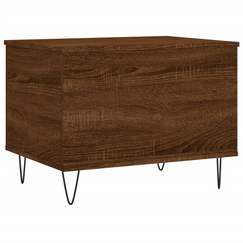 Table basse Chêne marron 60x44,5x45 cm Bois d'ingénierie - XIOS