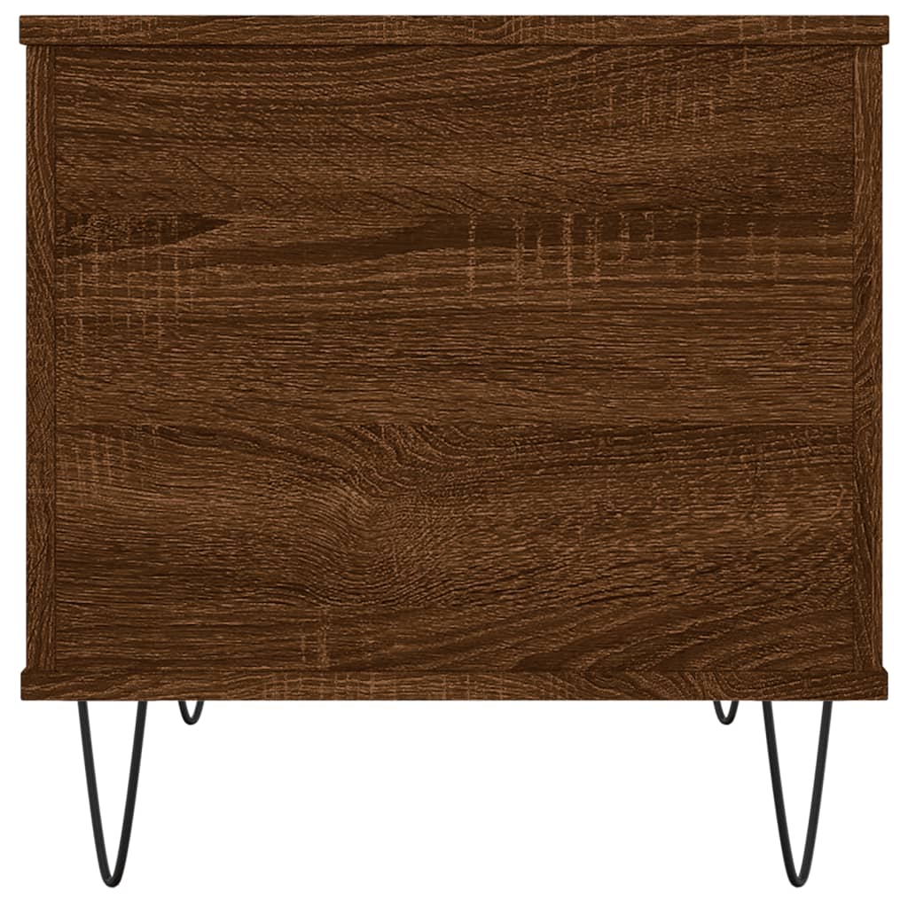 Table basse Chêne marron 60x44,5x45 cm Bois d'ingénierie - XIOS