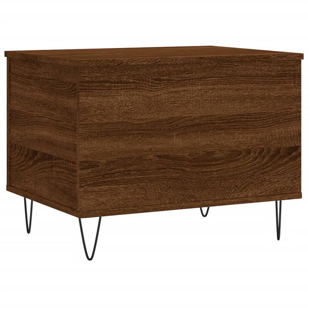 Table basse Chêne marron 60x44,5x45 cm Bois d'ingénierie - XIOS