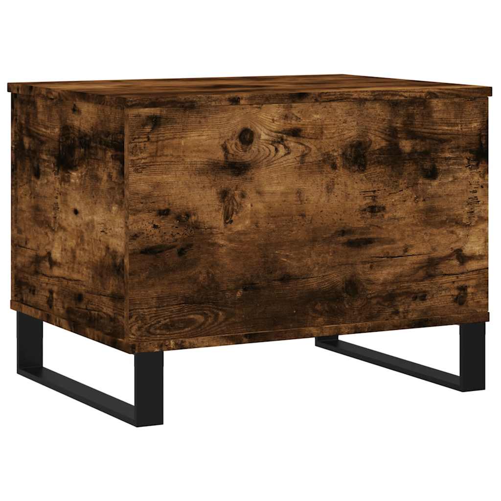 Table basse Chêne fumé 60x44,5x45 cm Bois d'ingénierie - XIOS