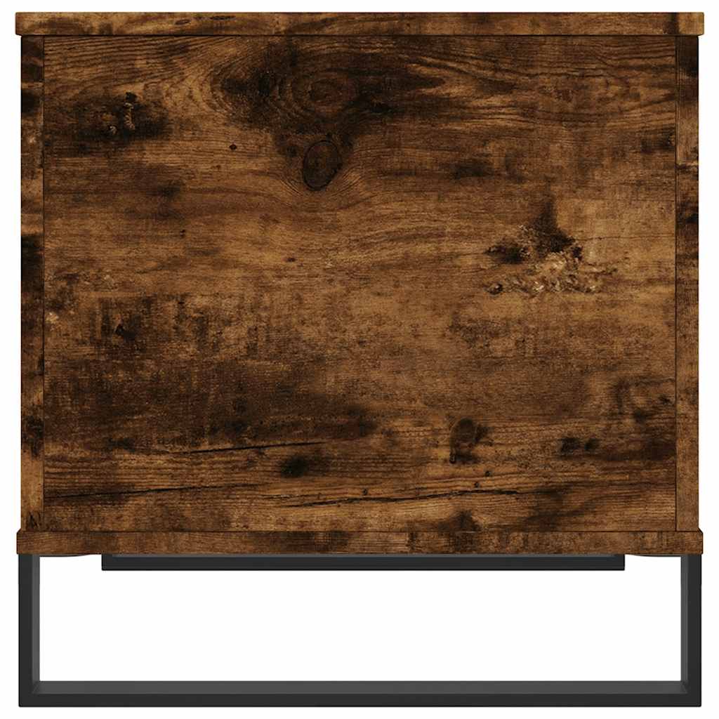Table basse Chêne fumé 60x44,5x45 cm Bois d'ingénierie - XIOS