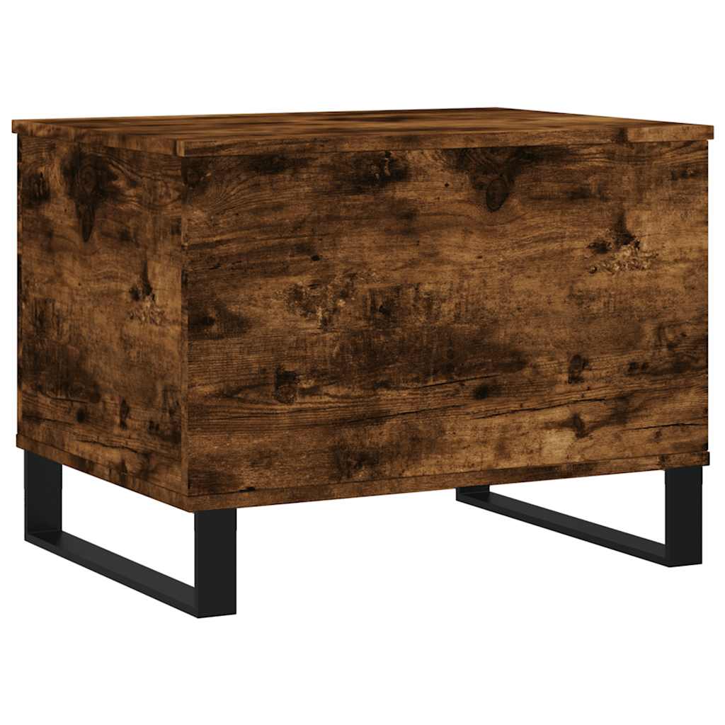 Table basse Chêne fumé 60x44,5x45 cm Bois d'ingénierie - XIOS
