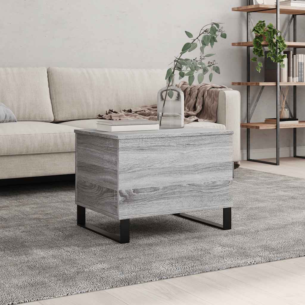 Table basse Sonoma gris 60x44,5x45 cm Bois d'ingénierie - XIOS