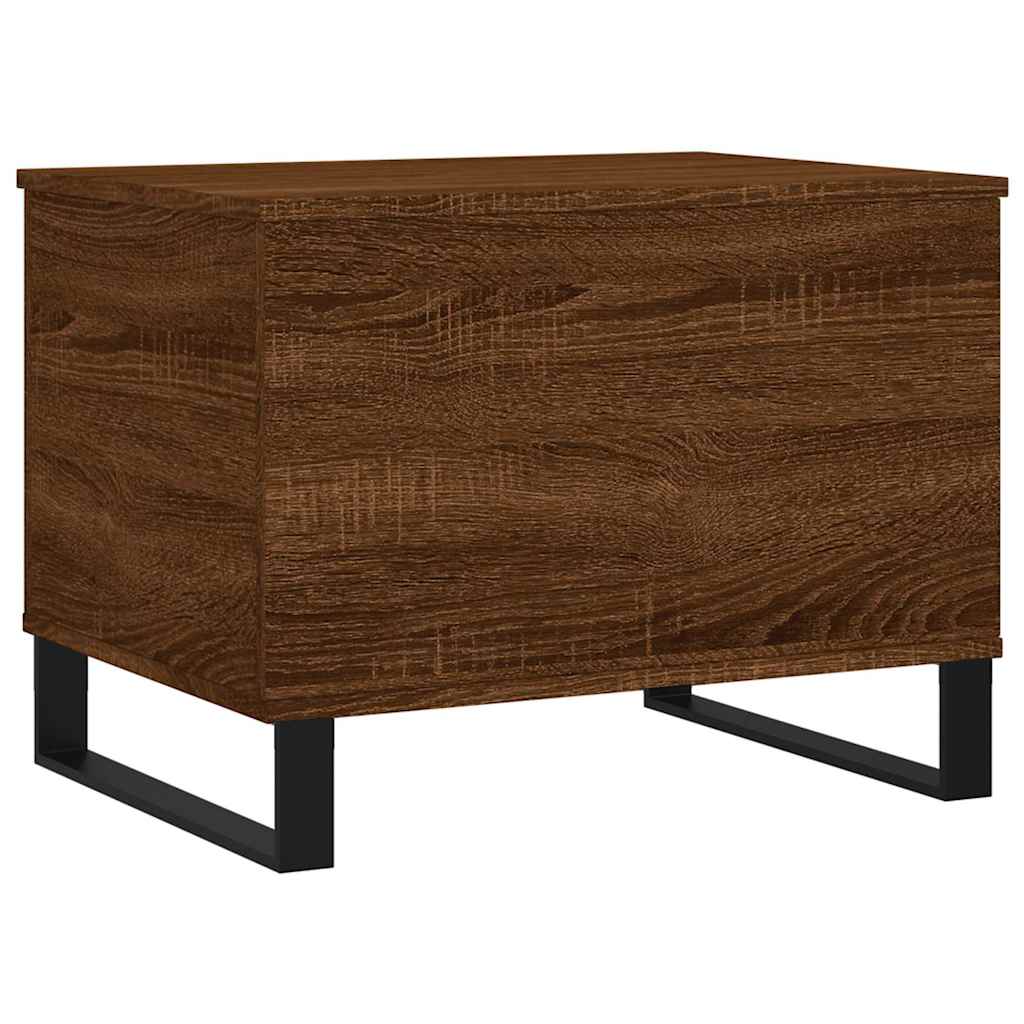 Table basse Chêne marron 60x44,5x45 cm Bois d'ingénierie - XIOS
