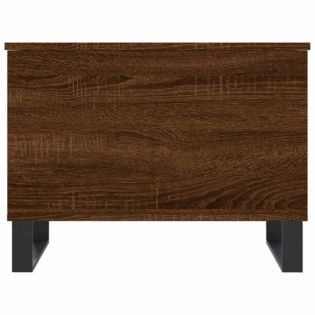 Table basse Chêne marron 60x44,5x45 cm Bois d'ingénierie - XIOS