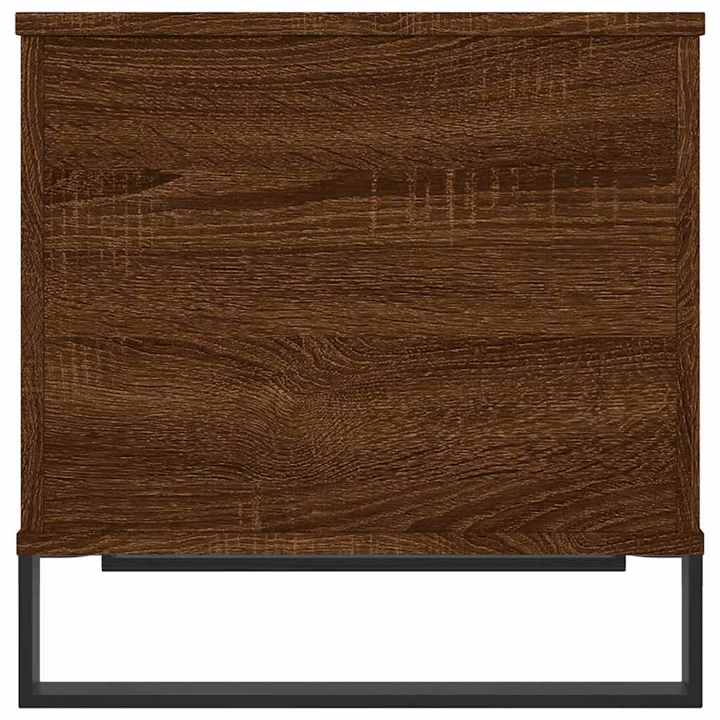 Table basse Chêne marron 60x44,5x45 cm Bois d'ingénierie - XIOS