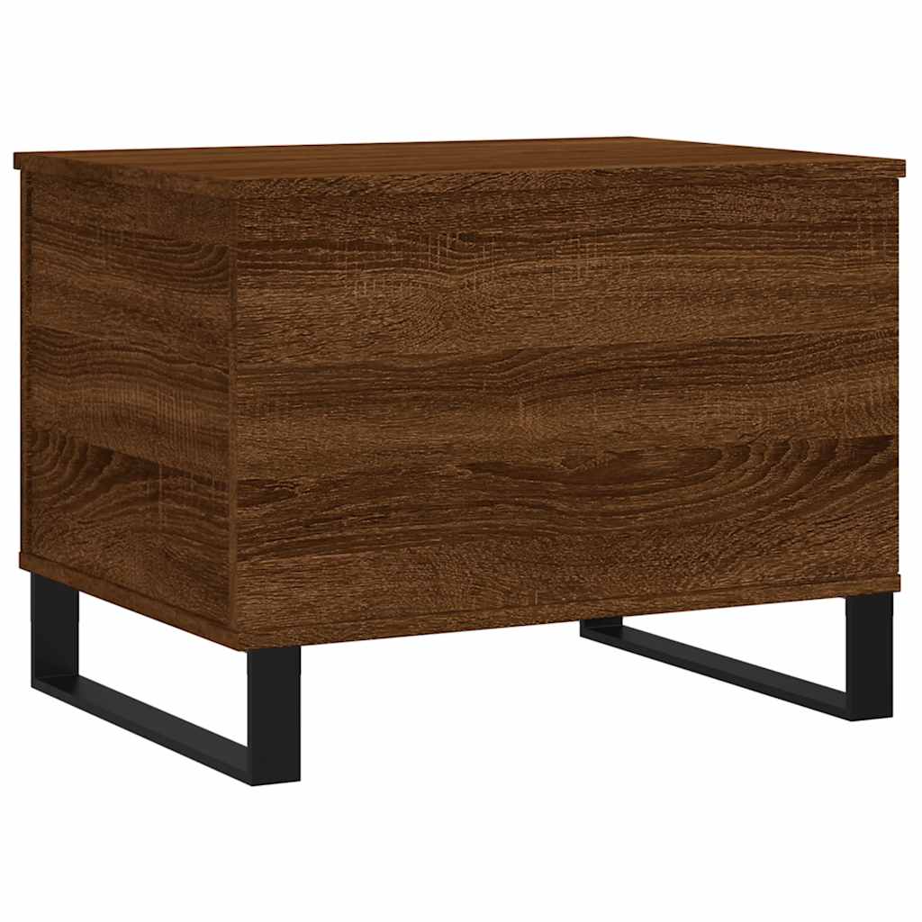Table basse Chêne marron 60x44,5x45 cm Bois d'ingénierie - XIOS