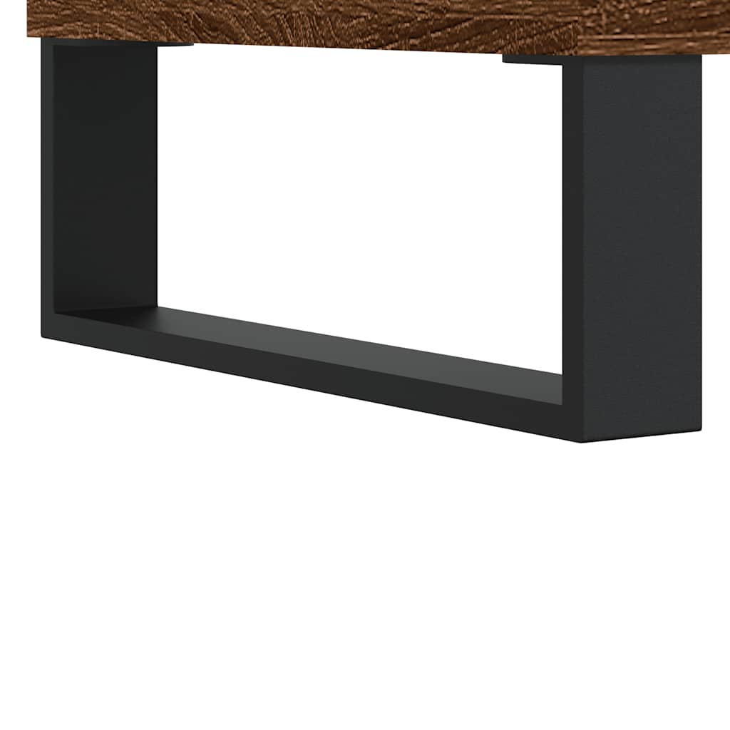 Table basse Chêne marron 60x44,5x45 cm Bois d'ingénierie - XIOS