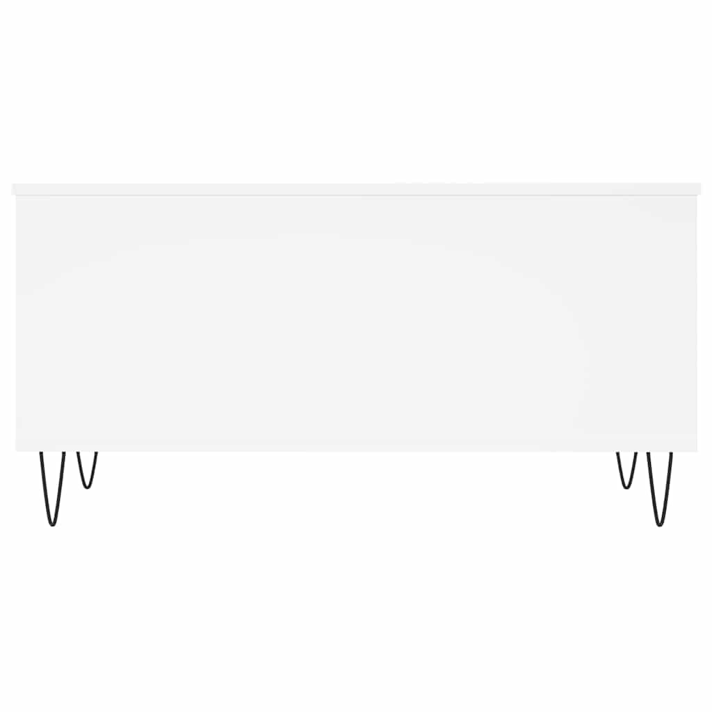 Table basse Blanc 90x44,5x45 cm Bois d'ingénierie - XIOS