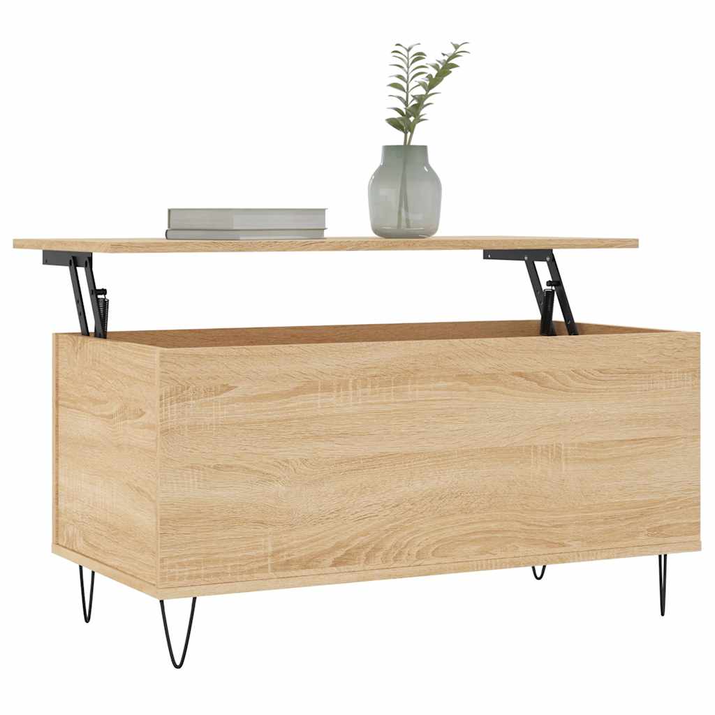 Table basse Chêne sonoma 90x44,5x45 cm Bois d'ingénierie - XIOS