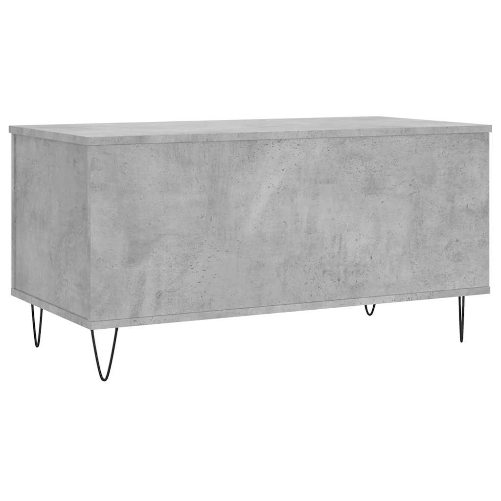Table basse Gris béton 90x44,5x45 cm Bois d'ingénierie - XIOS