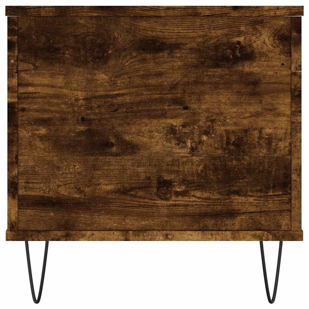 Table basse Chêne fumé 90x44,5x45 cm Bois d'ingénierie - XIOS