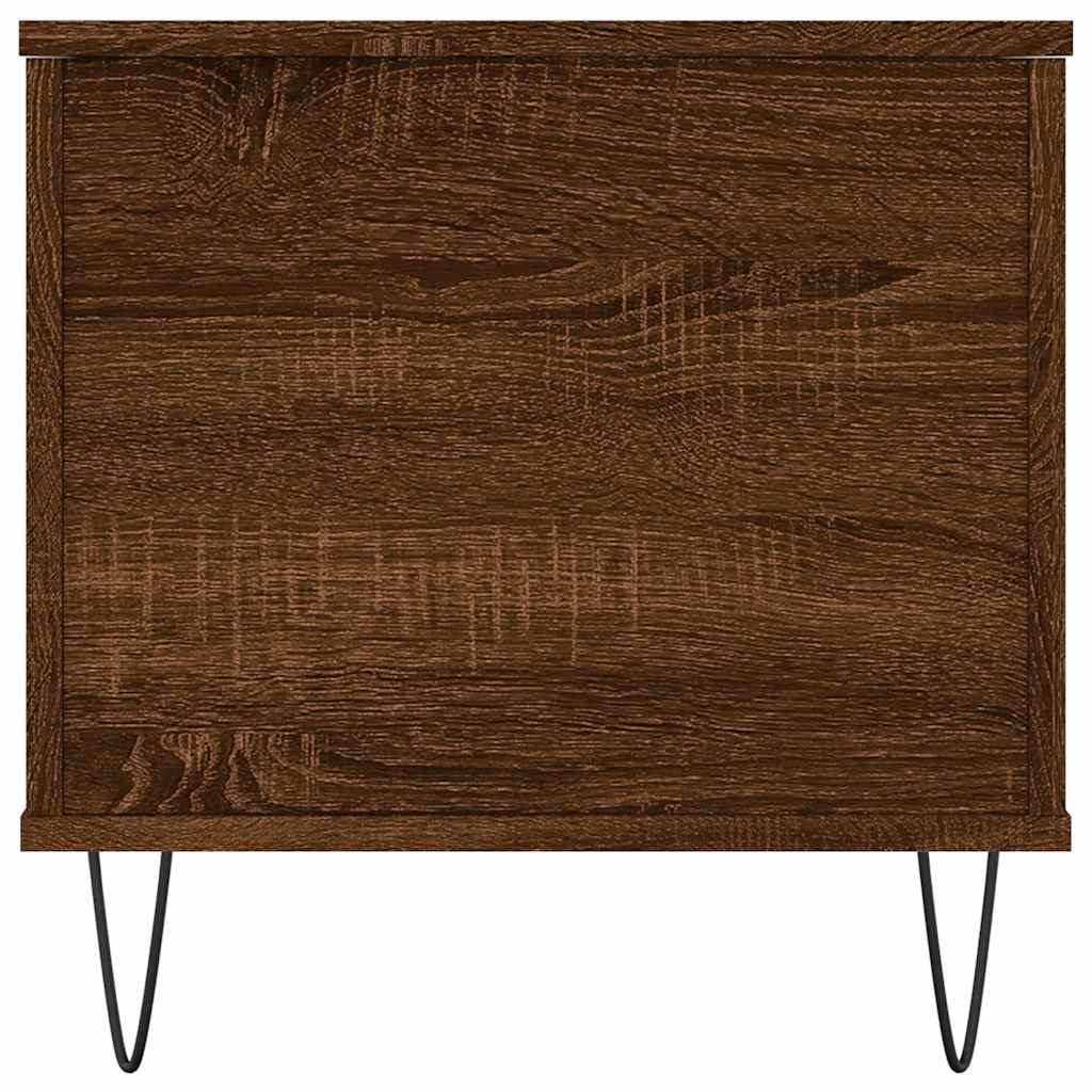 Table basse Chêne marron 90x44,5x45 cm Bois d'ingénierie - XIOS
