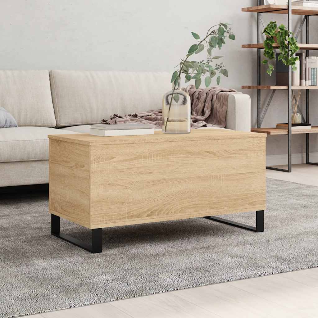 Table basse Chêne sonoma 90x44,5x45 cm Bois d'ingénierie - XIOS