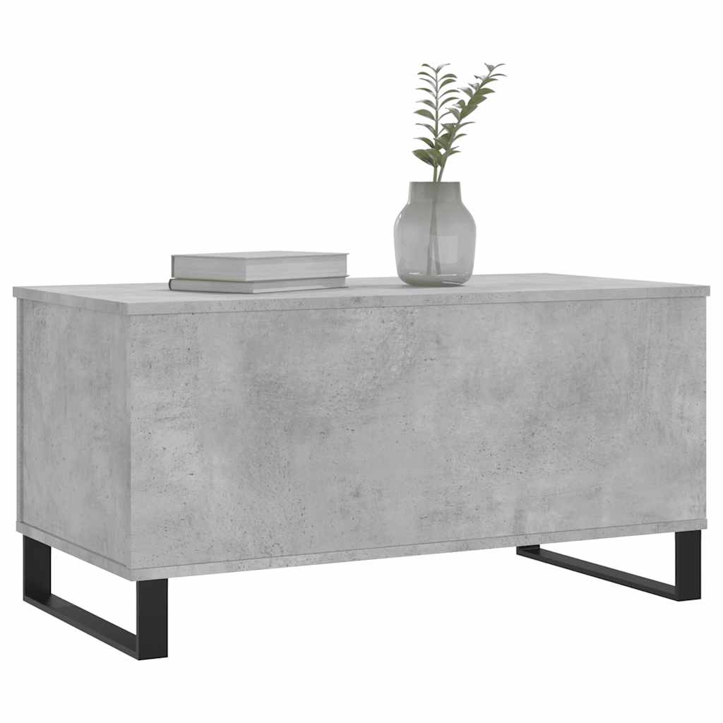 Table basse Gris béton 90x44,5x45 cm Bois d'ingénierie - XIOS