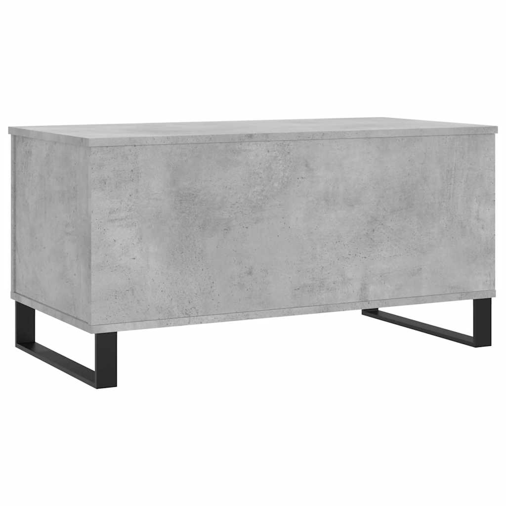 Table basse Gris béton 90x44,5x45 cm Bois d'ingénierie - XIOS
