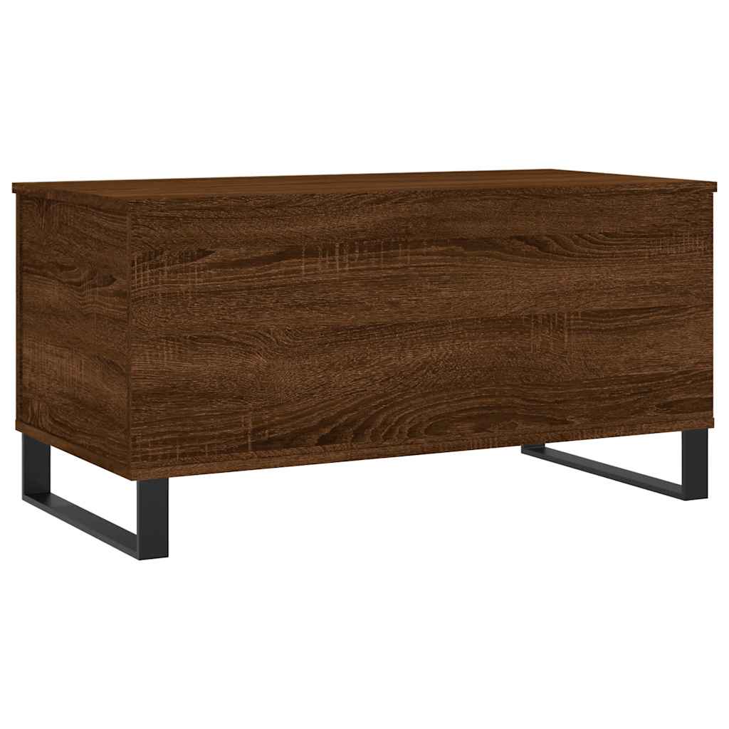 Table basse Chêne marron 90x44,5x45 cm Bois d'ingénierie - XIOS