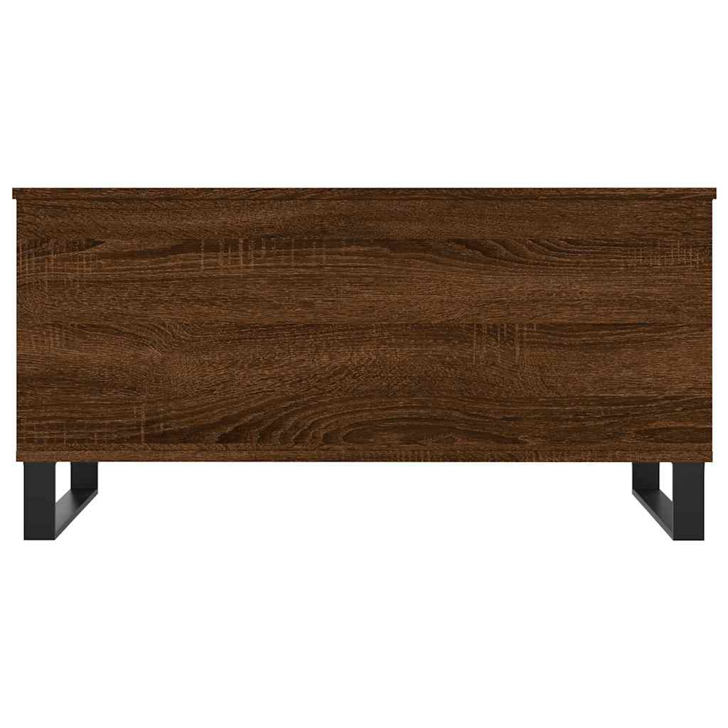 Table basse Chêne marron 90x44,5x45 cm Bois d'ingénierie - XIOS