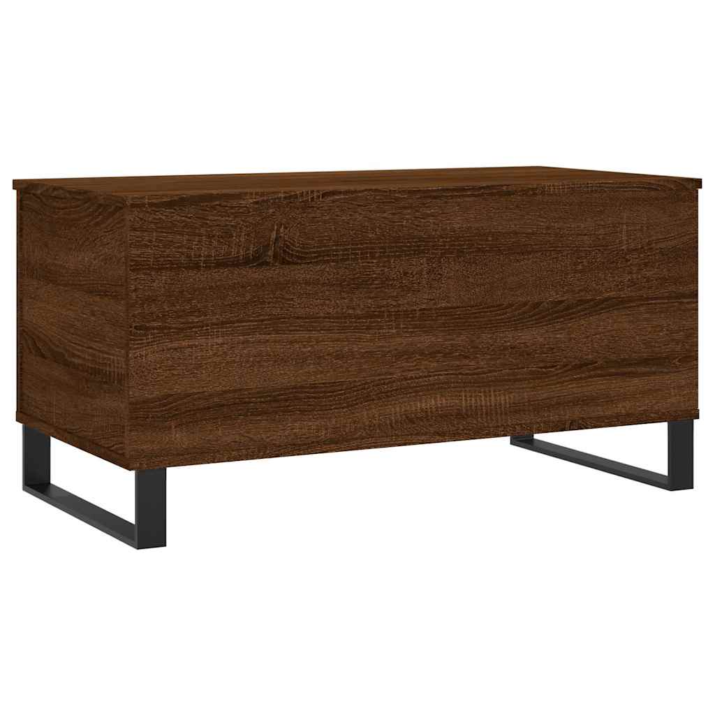 Table basse Chêne marron 90x44,5x45 cm Bois d'ingénierie - XIOS