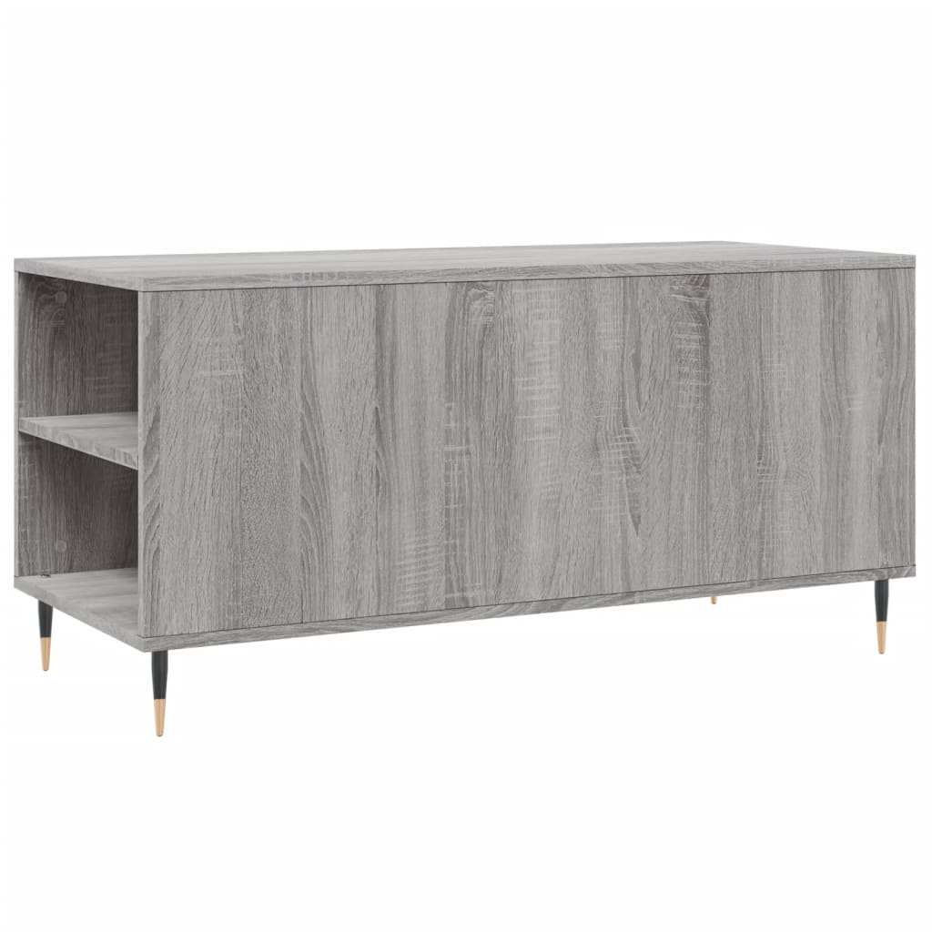 Table basse sonoma gris 102x44,5x50 cm bois d'ingénierie - XIOS