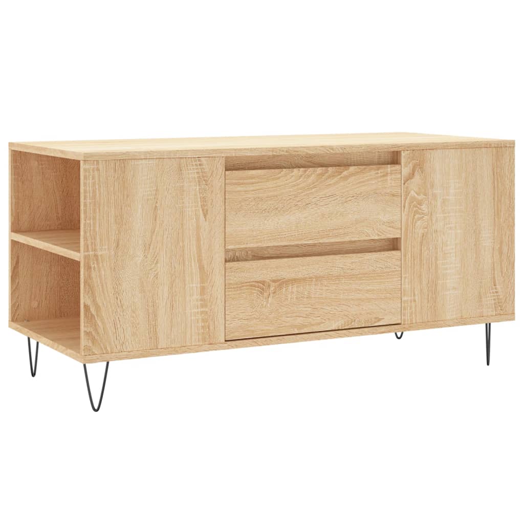 Table basse chêne sonoma 102x44,5x50 cm bois d'ingénierie - XIOS