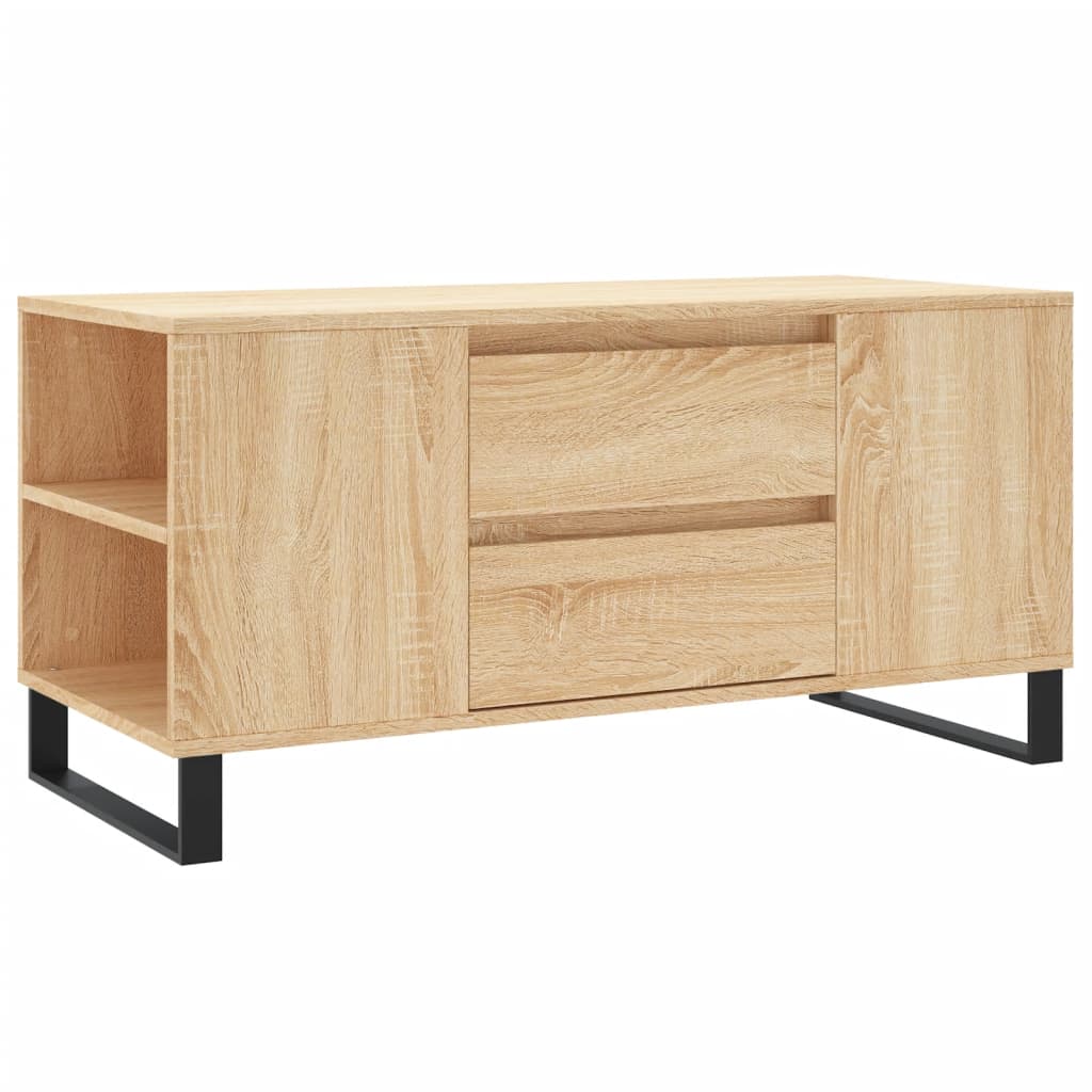 Table basse chêne sonoma 102x44,5x50 cm bois d'ingénierie - XIOS