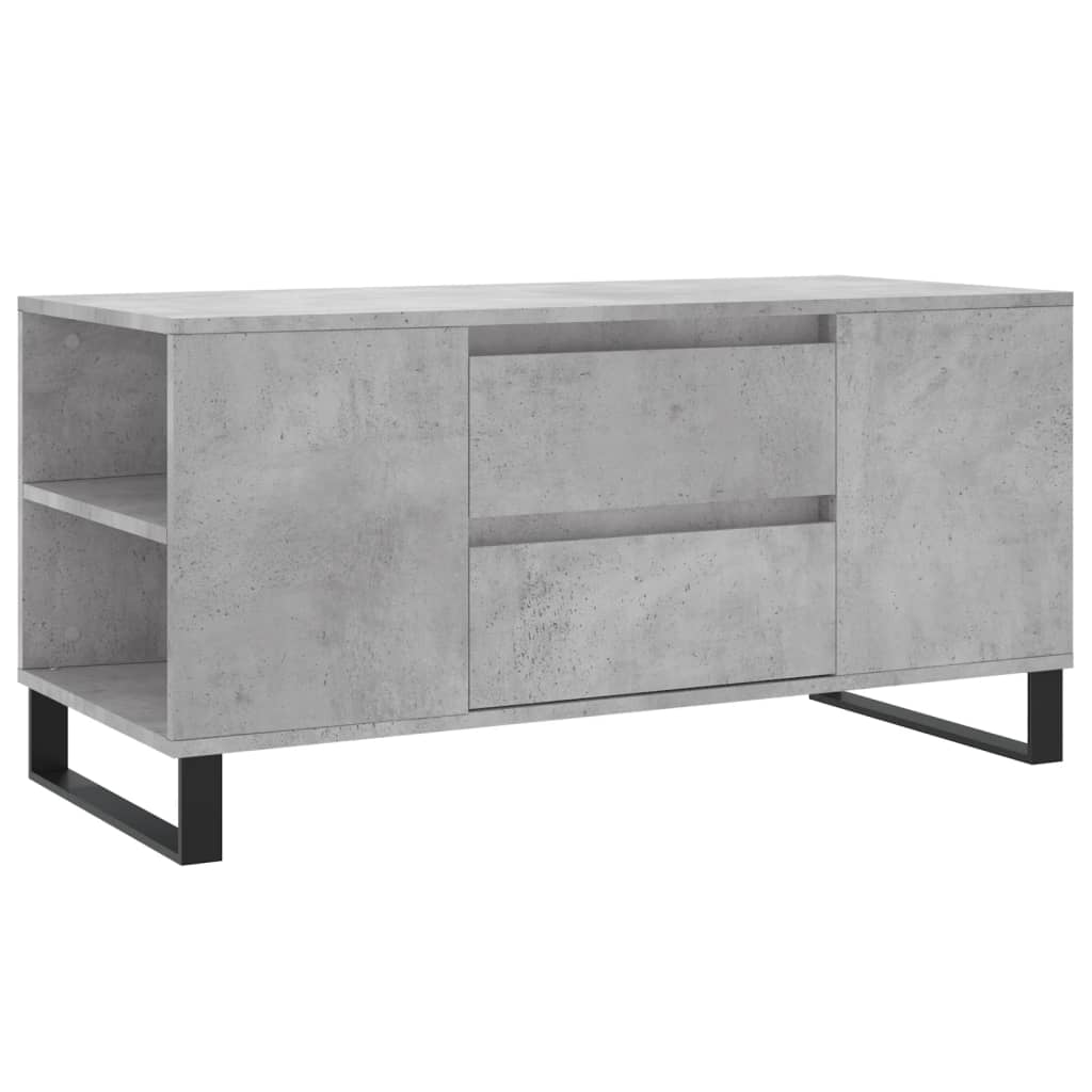 Table basse gris béton 102x44,5x50 cm bois d'ingénierie - XIOS