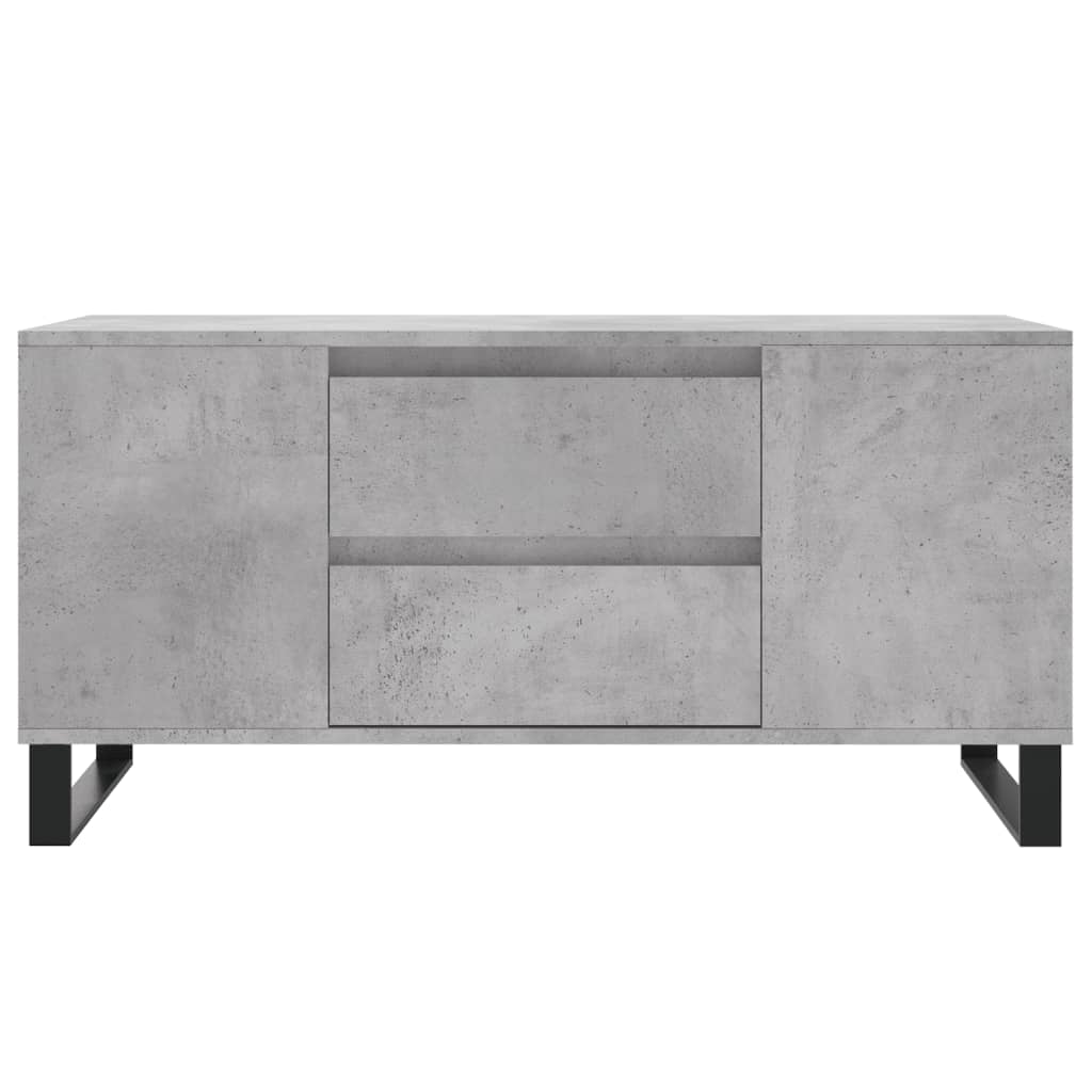 Table basse gris béton 102x44,5x50 cm bois d'ingénierie - XIOS
