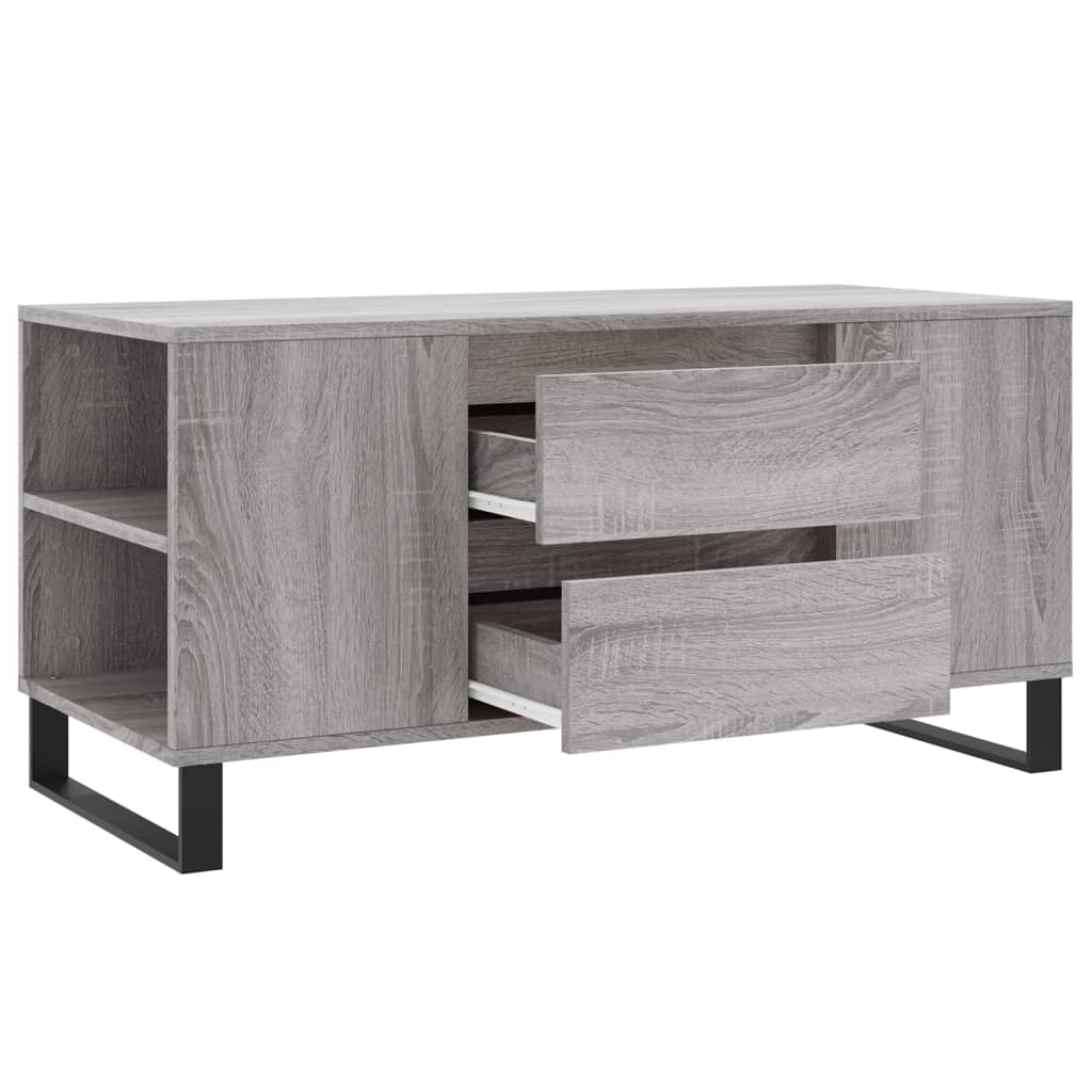Table basse sonoma gris 102x44,5x50 cm bois d'ingénierie - XIOS